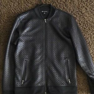 Black bomber jacket thin